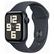 Apple Watch SE GPS (2024) 40 mm Aluminium Midnight Sport Band M/L . Connected watch - Aluminium - Waterproof - GPS - Heart rate monitor - OLED Retina display - Wi-Fi 4 / Bluetooth 5.3 - watchOS 11 - Sport strap M/L.