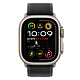 Avis Apple Boucle Trail Noir Finition Titane Naturel pour Apple Watch 49 mm - S/M