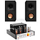 Divarte VTA-40BT + Klipsch R-40M Amplificateur 2 x 25W - Bluetooth + Enceinte bibliothèque 50 Watts (par paire)