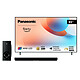 Panasonic 65W95AEG + Yamaha ATS-B400 Noir Téléviseur Mini LED 4K 65" (165 cm) 16/9 - 144 Hz - Dolby Vision IQ/HDR10+ Adaptatif - Fire TV - HDMI 2.1 - Wi-Fi/Bluetooth - HFR, VRR, FreeSync Premium - Son 2.1 50W Dolby Atmos + Barre de son 2.1 200 W avec caisson de basses sans fil