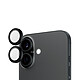 PanzerGlass Hoops Lens iPhone 16/16 Plus Black. Tempered glass protective rings for Apple iPhone 16 / 16 Plus photo sensors .