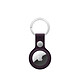 Apple Fine weave keyring for AirTag - Mulberry . - Keyring for AirTag .