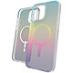 Zagg Milan Snap Iridescent iPhone 16 Pro. MagSafe compatible protective shell for Apple iPhone 16 Pro.