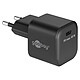 Goobay PD GaN Nano 45W USB-C Rapid Charger (Black). 45W Power Delivery GaN USB-C mains charger.