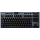 Logitech G G915X TKL Lightspeed Black (Tactile Version). Wireless gaming keyboard - TKL format - tactile mechanical switches (GL Tactile switches) - LightSpeed technology - RGB backlighting with Lightsync technology - AZERTY, French .