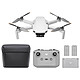 DJI Mini 4K Fly More Combo. Compact quadricopter - 4K on-board camera - FOV 83° - 3-axis stabilisation - flight range 15.7 km - flight time 31 minutes.