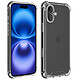 Akashi Coque TPU Angles Renforcés Apple iPhone 16 . Transparent protective shell with reinforced corners for Apple iPhone 16 .