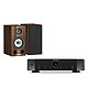 Marantz STEREO 70s Black + Triangle Comète Ez Chestnut. Integrated stereo amplifier 2 x 75 Watts - Hi-Res Audio - 3 HDMI 2.1 8K inputs - Wi-Fi/Bluetooth/Ethernet - DLNA - Multiroom - AirPlay 2 + Compact 80 W Bass-Reflex bookshelf speaker (pair).