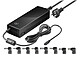 Goobay Alimentatore per Laptop 134.5 W. Caricabatterie per laptop 134,5 W con 8 adattatori.