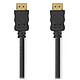 Cable HDMI 2.0 con Ethernet de Nedis (50 cm) . Cable HDMI 2.0 4K@60Hz con Ethernet - Negro - 0,5 metros .