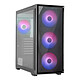 Aerocool Geoflow G V2. Medium tower case with tempered glass window, mesh front panel and ARGB fans.