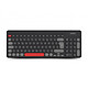 Urban Factory ONLEE Color - Black. RF Wireless Keyboard - membrane switches - AZERTY, French .