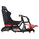 OPLITE GTR S8 Elite Force Rojo . Asiento y estructura de cubo - totalmente ajustable - carcasa de fibra de vidrio con revestimiento de terciopelo de ante - soportes para volante y pedales - compatible con todos los volantes y pedales .