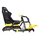 OPLITE GTR S8 Elite Force Amarillo. Asiento y estructura de cubo - totalmente ajustable - carcasa de fibra de vidrio con revestimiento de terciopelo de ante - soportes para volante y pedales - compatible con todos los volantes y pedales .