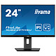 iiyama 23.8" LED - ProLite XUB2497HSU-B2 Ecran PC Full HD 1080p - 1920 x 1080 pixels - 1 ms (MPRT) - Format large 16/9 - Dalle IPS - 100 Hz - Adaptive-Sync - DisplayPort/HDMI - Pivot - Hub USB - Noir