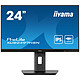 iiyama 23.8" LED - ProLite XUB2497HSN-B2 Ecran PC Full HD 1080p - 1920 x 1080 pixels - 1 ms (MPRT) - Format large 16/9 - Dalle IPS - 100 Hz - Adaptive-Sync - DisplayPort/HDMI/USB-C - Pivot - Hub USB - Noir