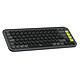 Logitech POP Icon Keys (Graphite) Clavier sans fil Bluetooth - touches mécaniques tactiles Brown - technologie Logitech Flow - AZERTY, Français