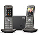 Gigaset CL660 Duo Antracite. Telefono cordless DECT - display a colori da 2,4" - vivavoce - rubrica 400 contatti + telefono aggiuntivo.