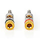 Buy Nedis Set of 2 Gold Plated Banana Connectors .