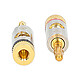 cheap Nedis Set of 2 Gold Plated Banana Connectors .