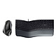 Cherry DC 9000 Ergo (Left-Handed). Ergonomic wired keyboard and ergonomic wireless mouse set - 1200 dpi optical sensor - AZERTY, French.