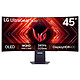 LG 44.5" OLED - UltraGear 45GS95QE-B Ecran PC UltraWide WQHD - 3440 x 1440 pixels - 0.03 ms (gris à gris) - Format 21/9 - Dalle OLED - 275 cd/m² - 240 Hz - HDR 400 True Black - Compatible G-SYNC / FreeSync Premium Pro - HDMI/DisplayPort - Noir