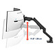 Review Ergotron HX desk arm with VHD pivot for ultra-wide curved screens - Black .