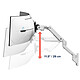 Review Ergotron HX wall arm with VHD pivot for ultra-wide curved screens - White .