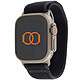 Band Boucle Trail Black 45 / 46 mm . Cinturino Trail in nylon per Apple Watch 46 / 49 mm .