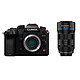 Panasonic Lumix DC-GH7 + Sirui 35 mm F1.8 1.33x APS-C compatibile con l'attacco M4/3. Fotocamera ibrida da 25,2 MP - Video C4K/4K 60p - CMOS BSI - Doppio stabilizzatore IS 2 - V-Log - ProRes RAW HQ - Schermo touch screen orientabile da 3" - Mirino OLED - Wi-Fi/Bluetooth - SD/CFexpress + Obiettivo anamorfico F1.8 da 35 mm 1.33x APS-C (attacco M4/3).