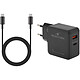 Bluestork Caricatore USB-C/A 65W GaN (Nero). Caricatore USB-C e USB-A 65W GaN.