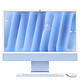 Apple iMac M4 (2024) 24" 24 Go 512 Go Bleu (MWV13FN/A-24GB-512GB-MKPN) Magic Keyboard avec Touch ID et pavé numérique Puce Apple M4 (CPU 10 coeurs / GPU 10 coeurs) 24 Go SSD 512 Go Ecran Retina 4.5K 24" Wi-Fi 6E/Bluetooth/RJ45 Gigabit LAN 4x Thunderbolt/USB 4 Webcam macOS Sequoia