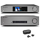 Cambridge Audio CXA81 Mk II + CXN100 + Mélomania M100 Amplificateur intégré stéréo - 2 x 80 W + Lecteur audio réseau avec et DAC ESS SABRE ESS ES9028Q2M + Écouteurs intra-auriculaires True Wireless