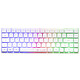 The G-Lab Keyz Hydrogen Wireless (Blanc) Clavier gaming sans fil - format compact TKL - RF 2.4 GHz - interrupteurs à membrane - rétroéclairage RGB - compatible PC, PS4 - AZERTY, Français