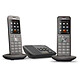 Gigaset CL660A Duo Anthracite Téléphone DECT sans fil - écran couleur 2.4" - fonction mains libres - répertoire 400 contacts - répondeur + téléphone supplémentaire