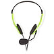 Nedis Portable Stereo Headset (Vert) Casque-micro - supra-auriculaire - stéréo - microphone rabattable - 2x jack 3.5 mm