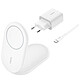 Belkin BoostCharge Socle de Recharge Aimanté et Pliable Qi2 15W (Blanc) + Chargeur secteur Socle de recharge aimanté et pliable Qi2 15W avec chargeur inclus