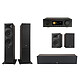 JBL MA7100HP Noir + Pack Stage V2 280F Espresso 5.0 Ampli Home Cinéma 7.2 - 125W/canal - Dolby Atmos/DTS:X - 6 entrées HDMI 2.1 8K - HDR10+/Dolby Vision - Wi-Fi/Bluetooth - AirPlay 2 + Ensemble d'enceintes 5.0