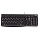 Logitech Keyboard K120 Clavier filaire - résistant aux éclaboussures - AZERTY, Français