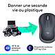 Logitech Wireless Mouse M185 (Gris) pas cher