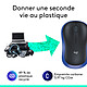 Logitech Wireless Mouse M185 (Bleu) pas cher