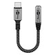 Avis Goobay Câble USB-C vers Jack 3.5 mm (M/F) - 1.5 m - Noir/Gris