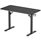 REKT R-Desk 120 Bureau pour gamer - longueur 120 cm - profondeur 60 cm - hauteur 75 cm - structure en métal - système de passage des câbles - repose casque et port gobelet