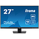 iiyama 27" LED - ProLite XU2793QSU-B7 Ecran PC 2.5K - 2560 x 1440 pixels - 1 ms (MPRT) - 16/9 - Dalle IPS - 100 Hz - Adaptive-Sync - DisplayPort/HDMI - Hub USB - Noir