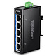 TRENDnet TI-GLC50 . Switch industriale a 5 porte 10/100/1000 Mbps Ethernet su guida DIN.