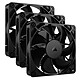 Corsair RS120 Triple Pack Noir Pack de 3 ventilateurs de boîtier 120 mm