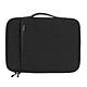 INOVU Housse Loop Move 14" (Black). Notebook sleeve up to 14" water-repellent in recycled PET with anti-RFID front pocket - laptop and MacBook compatible.