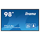 iiyama 98" LED - ProLite LH9875UHS-B2AG Ecran 3840 x 2160 pixels 16:9 - IPS - Dalle mate, Haze 25% - 1200:1 - 500 cd/m² - 8 ms - Android OS - HDMI/DisplayPort/DVI/VGA - Ethernet - Wi-Fi - Haut-parleurs intégrés 2x 16W - 24/7 - Noir