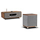 Ruark Audio R3S Walnut + RS1 Walnut . Hifi system - 30 Watts - Bluetooth 5.2 - dual FM/DAB tuner - CD player - OLED screen - RCA/Optical/USB + 100 Watts RMS active subwoofer.