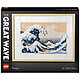 LEGO Art 31208 Hokusai - La Grande vague Set de Décoration Murale Japonaise, Tableau Océan, Loisir Créatif pour Adultes, Intérieur DIY, Décor Bureau